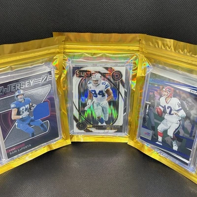 Pacote MYSTERY de futebol americano da NFL!  12x Cartões SEM PAPEL BASE - 3x+ Auto/Relíquia/#'d! - Imagem 1 de 3