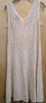 Vestido Jonathan Martin Studio Crema Encaje Talla 10 Compromiso Boda Jardín Novia Foto 1 de 4