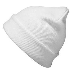 Slouchy Beanie Cap Knit hat for Men and Women White - Picture 1 of 5