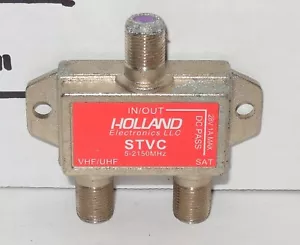 Holland Electronics MODEL STVC 5-2150 MHz 28VDC 1A MAX 2-WAY Splitter - Picture 1 of 2