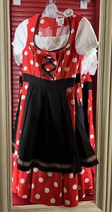 DISNEY EPCOT WORLD SHOWCASE GERMANY MINNIE Dress Size L XL NWT - Picture 1 of 5