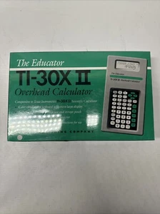 NEW THE EDUCATOR TI-30X-II OVERHEAD CALCULATOR #252 Factory Sealed - Picture 1 of 4