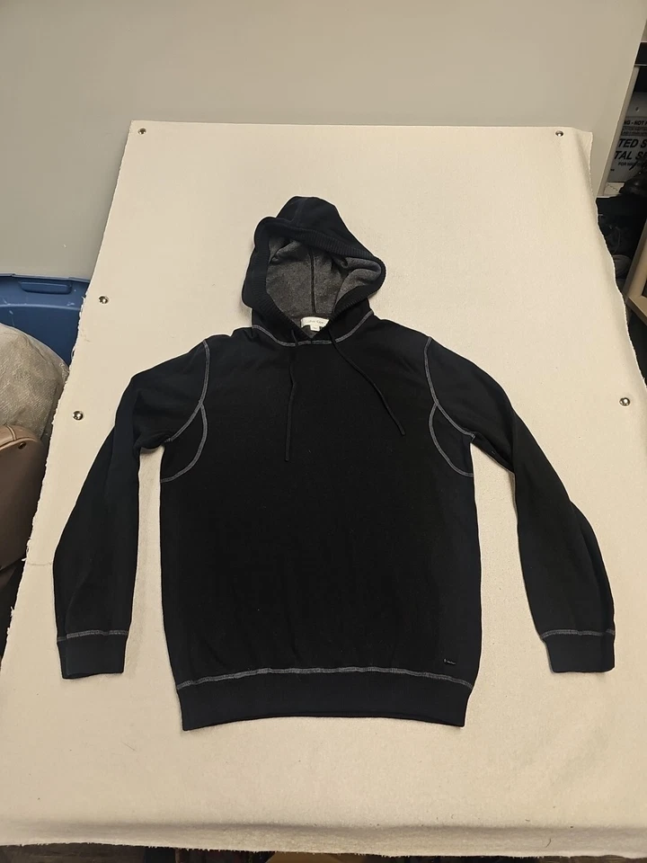 Calvin Klein Black Pullover Hoodie Womens Size L Pocket  - Image 1 of 4