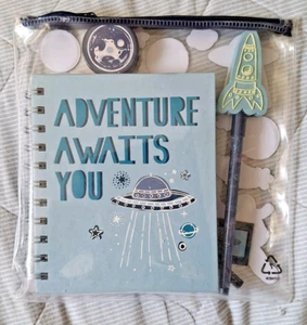NEW Morrisons Space Design Stationery Pouch Set - Picture 1 of 2