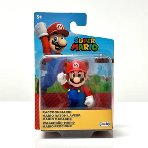 Jakks Pacific Super Mario 2.5" Figure 2024 Wave 45 - Raccoon Mario 40117 - Picture 1 of 2
