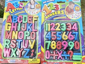 NIB Numbers And letters Non Magnetic Learning Fun 53 Pieces Total Fun Colors - Picture 1 of 1