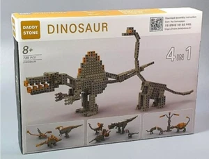 DADDY STONE Dinosaur Building Brick Toy 4in1 set - Picture 1 of 6