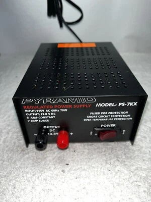Pyramid PS 7KX 12 V DC Power Supply 13.8 V - Image 1 of 4
