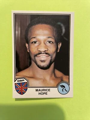 Original 1982 Image Sticker Panini Superstars Boxe Maurice Hope - Photo 1/2