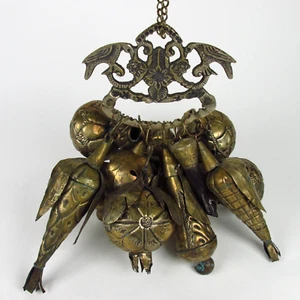 Vintage or Antique Afro-Brazilian Amulet Penca De Balangandan- LARGE - 12 Charms - Picture 1 of 22