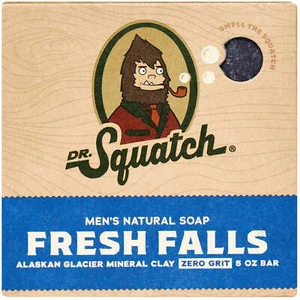 Jabón en barra natural Dr. Squatch Fresh Falls para hombres jabón corporal regalos para hombres 5 oz - Imagen 1 de 6