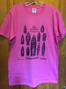 T-Shirt Paleo Projectile Points Pfeilspitze/Artefakt antike Ureinwohner Amerikas Medium - Bild 1 von 3