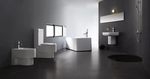 Modern Bathroom Toilet - One Piece Toilet - Dual Flush Toilet - Abruzzi - 27.6" - Picture 1 of 4