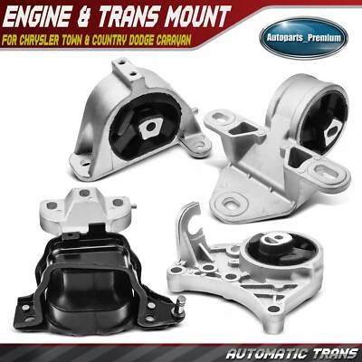 4 крепления двигателя и коробки передач для Chrysler Town & Country 2001-2007 Dodge - Изображение 1 из 4