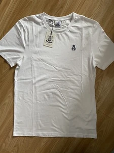 Hurlingham Polo 1875 New Mens Regular Fit White Medium T Shirt RRP £45 - Picture 1 of 4