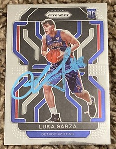 2021-22 Panini Prizm Luka Garza Signed Rookie Auto #303 Base RC Detroit Pistons