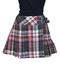 New Ladies Tartan Scottish Moffat Kilt Women Skirt Fancy Dress Costume - Picture 1 of 5