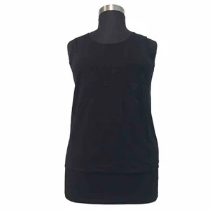 *NEW* CHICO'S Smooth Stretchy Microfiber Contemporary Tank Top Black - Picture 1 of 7