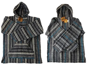 Baja Joe LARGE New NWT  Fleece Lined WARM YOURSELF NOT THE EARTH Hippie Hoodie - Picture 1 of 10