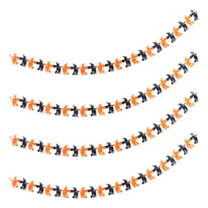  4 Pcs Party Hexen Ammer Zieht Fahnen Und Blumen Unique Decoration Witch - Bild 1 von 14