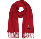 Moschino Teddy Bear Wool Scarf Unisex Red Made In Italy