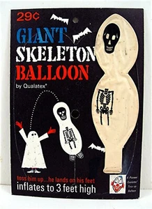 Globo Pionero de Goma Co Willard Oh esqueleto de Halloween de Colección Qualatex Tira - Imagen 1 de 2