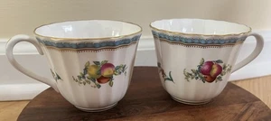 SPODE TRAPNELL SPRAYS TEA CUPS (NO SAUCERS) BONE CHINA Set Of 2 - Picture 1 of 12