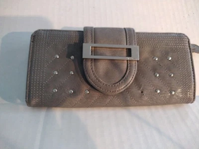 Cartera clutch vintage Jessica Simpson gris imitación cuero #74 Foto 1 de 4
