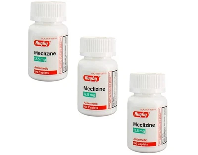 Rugby Meclizine 12.5mg Motion Sickness Caplets, 100 Count - Pack of 3 - Image 1 of 4