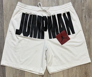 Pantalones Cortos de Baloncesto Air Jordan JUMPMAN Para Hombre Talla XL Deletreados Malla Blanca LEER - Imagen 1 de 9