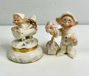 Lenox Snow White Dopey Friendship Figurine & Treasure Box Collectibles - Picture 1 of 4