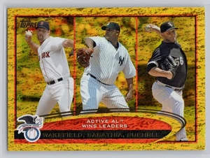 Líderes activos Tim Wakefield / CC Sabathia / Buehrle 2012 Topps rojo #212 - Imagen 1 de 2