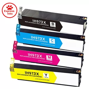 4 Ink Cartridge 973X Fits For HP PageWide Pro 477 dn 477 dw 477 dwt 552 dw - Picture 1 of 5
