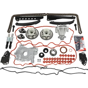 Kit de cadena de distribución junta de cubierta de bomba de agua de aceite para 04-08 Ford F150 Lincoln 5,4 L 3 V - Imagen 1 de 10