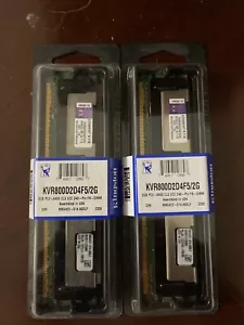 Memory KVR800D2D4F5/2G Kingston 2GB DDR2 Fully Buffered FB ECC PC2-6400 800Mhz - Picture 1 of 1