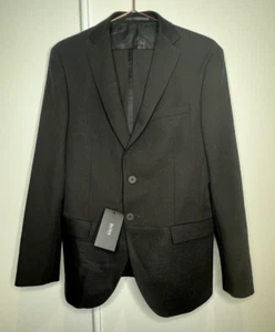 HUGO BOSS MENS TUXEDO SUIT BLACK SZ IT 48 or 32R WAIST or 38 JACKET | BNWT - Picture 1 of 9