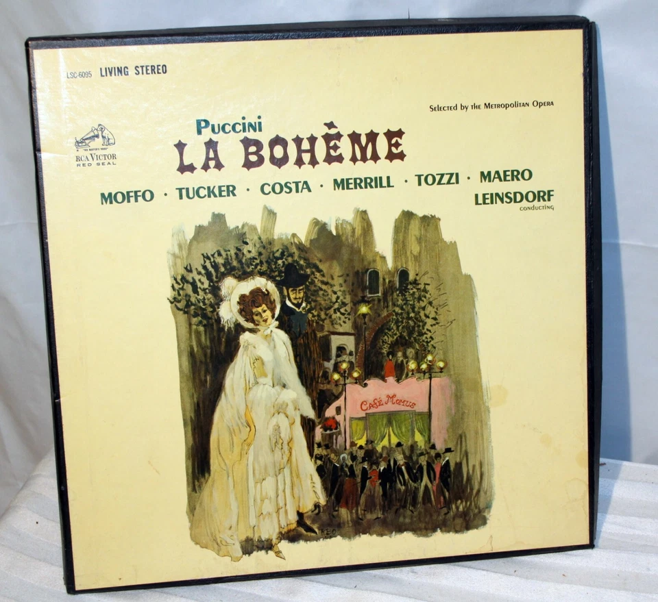 2 LP BOX RCA Puccini LA BOHEME Leinsdorf MOFFO Tucker LSC-6095 EX - Image 1 of 1