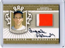 2013 SportKings Series F Autograph Memorabilia Gold BROOKS ROBINSON #/10 SP