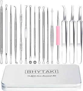 Blackhead Remover Tools, 2024 Latest 16 PCS Pimple Popper Tool Kit, Acne Blackhe - Picture 1 of 12