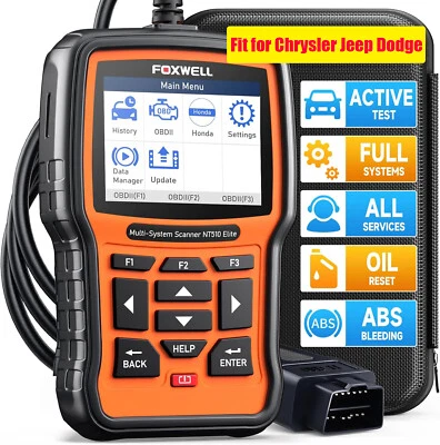 Foxwell NT510Elite for Chrysler Bidirectional All System OBD2 Diagnostic Scanner - Image 1 of 4