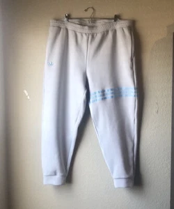 New Adidas Joggers Pants Light Gray Elastic Waist Joggers Sweatpants Women’s 2X - Picture 1 of 12
