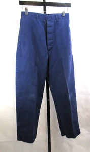 Vintage Men Navy Blue Work Chore Pants 1960's Keiki Kane Made in Hawaii - Picture 1 of 12