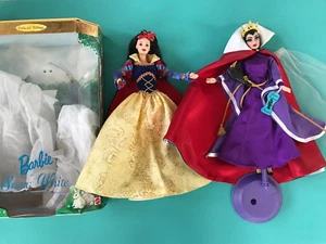 BARBIE DA COLLEZIONE BIANCO NEVE 1998 & OOAK EVIL QUEEN DI DORIS MIXON - 2 BAMBOLE - Foto 1 di 7