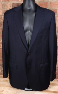 SUITSUPPLY Abrigo Deportivo Azul Marino Oscuro Para Hombre Chaqueta 40L Lana Super 110s Foto 1 de 4