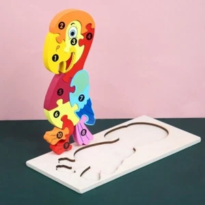 New Kid Jigsaw Board 3D Toddlers Puzzle Tangram Learning Education Wooden 2021 - Picture 1 of 1