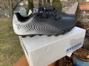 Vizari Youth/Jr Stealth FG Soccer Cleats for Kids, black/white 2.5Y New In Box - Picture 1 of 8