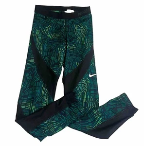 Nike Pro Damen Leggings Medium hypercool Gezeitengrün Netz Training Dri Fit - Bild 1 von 11
