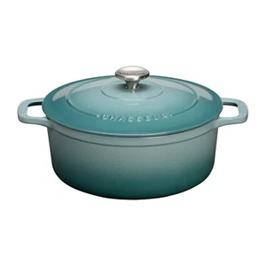 100% Genuine! CHASSEUR Cast Iron Round French Oven 26 cm 5 L Quartz! RRP $669.00 - Picture 1 of 5