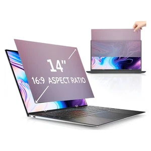 Laptop Privacy Screen Filter 14 Inch 16:9 Detachable Anti Blue Light Fit - Picture 1 of 22