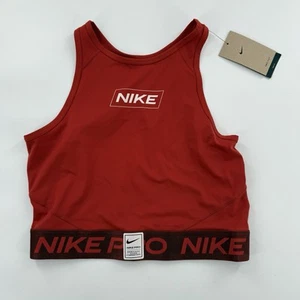 Nike Pro Dri-Fit Training Sports Bra Women’s Size Large Red DQ5593-623 - Picture 1 of 6